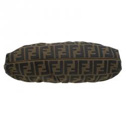 Pre Owned Fendi Tobacco Zucca Canvas and Sequins Chef Shoulder Bag