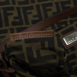 Pre Owned Fendi Multicolor Striped Canvas Limited Edition Chef Flap Bag