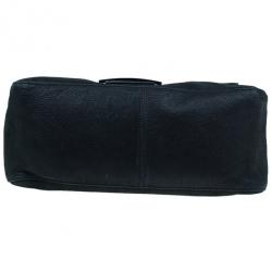 Pre Owned Fendi Black Soft Leather Mama Forever Shoulder Bag