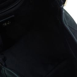 Pre Owned Fendi Black Soft Leather Mama Forever Shoulder Bag