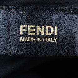 Pre Owned Fendi Black Soft Leather Mama Forever Shoulder Bag