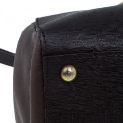 Pre Owned حقيبة فندي توجور جلد بني