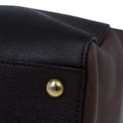 Pre Owned حقيبة فندي توجور جلد بني