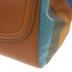 Pre Owned Fendi Brown Leather ‘Silvana’ Top Handle Satchel