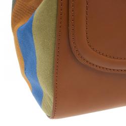 Pre Owned Fendi Brown Leather ‘Silvana’ Top Handle Satchel