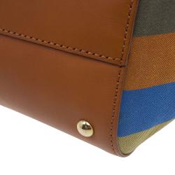 Pre Owned Fendi Brown Leather ‘Silvana’ Top Handle Satchel