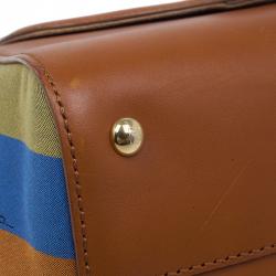 Pre Owned Fendi Brown Leather ‘Silvana’ Top Handle Satchel