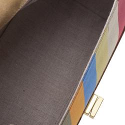 Pre Owned Fendi Brown Leather ‘Silvana’ Top Handle Satchel