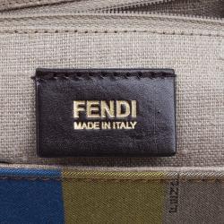 Pre Owned Fendi Brown Leather ‘Silvana’ Top Handle Satchel