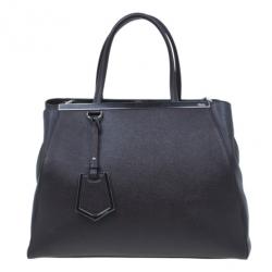 Pre Owned Fendi Brown Leather 2Jours Elite Shopper