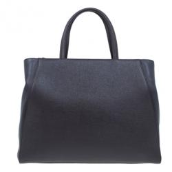 Pre Owned Fendi Brown Leather 2Jours Elite Shopper