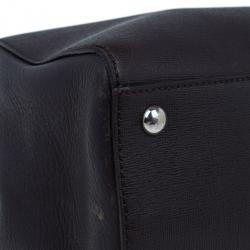 Pre Owned Fendi Brown Leather 2Jours Elite Shopper