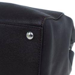 Pre Owned Fendi Brown Leather 2Jours Elite Shopper