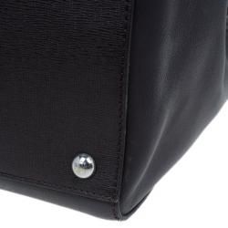 Pre Owned Fendi Brown Leather 2Jours Elite Shopper