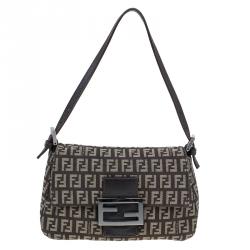 FENDI-Zucchino-Canvas-Leather-Mini-Mamma-Baguette-Bag-8BK005 – dct