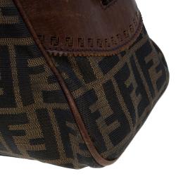 Pre Owned Fendi Brown Zucca Canvas Chef De Jour Bag