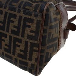 Pre Owned Fendi Brown Zucca Canvas Chef De Jour Bag