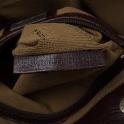 Pre Owned Fendi Brown Zucca Canvas Chef De Jour Bag
