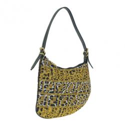 Pre Owned Fendi Zucchino Oyster Small Hobo