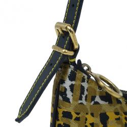 Pre Owned Fendi Zucchino Oyster Small Hobo