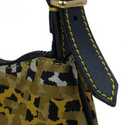 Pre Owned Fendi Zucchino Oyster Small Hobo
