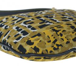 Pre Owned Fendi Zucchino Oyster Small Hobo