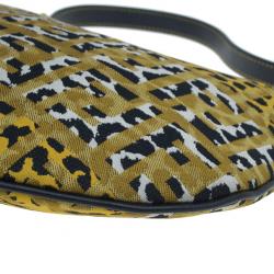Pre Owned Fendi Zucchino Oyster Small Hobo