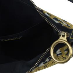 Pre Owned Fendi Zucchino Oyster Small Hobo