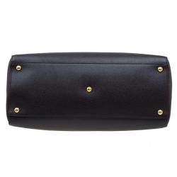 Pre Owned Fendi Bi Color Saffiano Leather 2Jours Tote