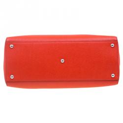 Pre Owned Fendi Orange Saffiano Leather 2Jours Tote