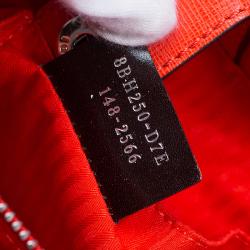 Pre Owned Fendi Orange Saffiano Leather 2Jours Tote