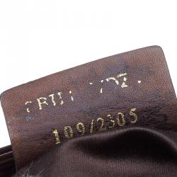 Pre Owned Fendi Red Zucca Quilted Canvas Roll Tote 