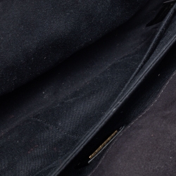 Pre Owned Fendi Black Leather 3Baguette Shoulder Bag