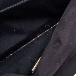 Pre Owned Fendi Black Leather 3Baguette Shoulder Bag