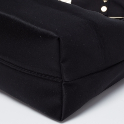 Pre Owned Fendi Black Satin Mini Hobo