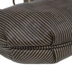 Pre Owned حقيبة فندي جلد بني إصدار محدود شيف شين لينك هوبو