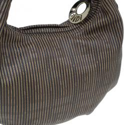 Pre Owned حقيبة فندي جلد بني إصدار محدود شيف شين لينك هوبو