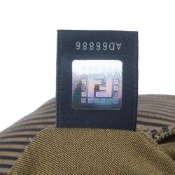 Pre Owned حقيبة فندي جلد بني إصدار محدود شيف شين لينك هوبو