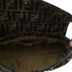 Pre Owned Fendi Limited Edition Zucca Borsa Embroidered Chef Bag