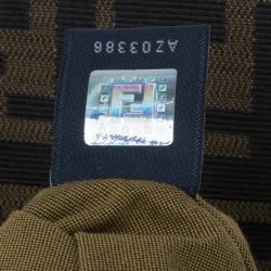 Pre Owned Fendi Limited Edition Zucca Borsa Embroidered Chef Bag