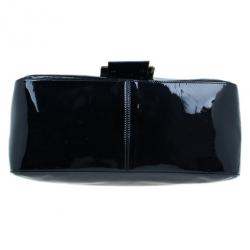 Pre Owned Fendi Black Patent Large Mamma Forever Flap Shoulder bag