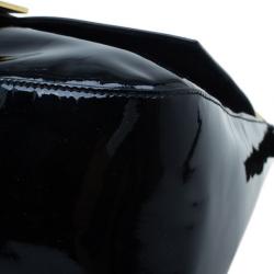 Pre Owned Fendi Black Patent Large Mamma Forever Flap Shoulder bag