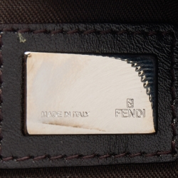 Pre Owned Fendi Blue/Silver FF Zucchino Denim Pochette Bag