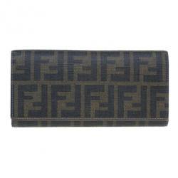 Pre Owned Fendi Zucca Canvas Continental Wallet