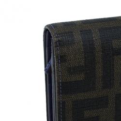 Pre Owned Fendi Zucca Canvas Continental Wallet