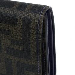 Pre Owned Fendi Zucca Canvas Continental Wallet