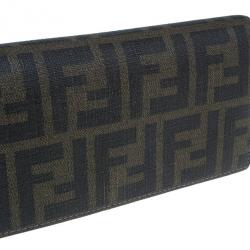 Pre Owned Fendi Zucca Canvas Continental Wallet