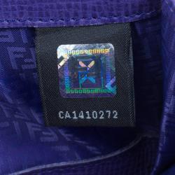 Pre Owned Fendi Zucca Canvas Continental Wallet