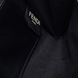 Pre Owned Fendi Black Leather F is Fendi Wallet on Chain