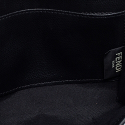 Pre Owned Fendi Black Leather F is Fendi Wallet on Chain